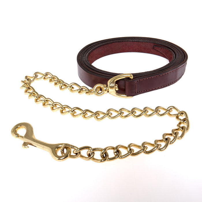 Dark Oiled Lead with 30in Brass Chain