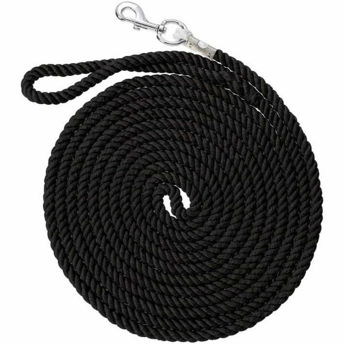 1/2in x 25ft Black Cotton Lunge Line