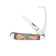 Circle SH Cutlery Hoof Pick Serrated Orange Fiesta Knife