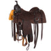 15.5in Chocolate 1/8 Breed Prairie Flower Performance Saddle