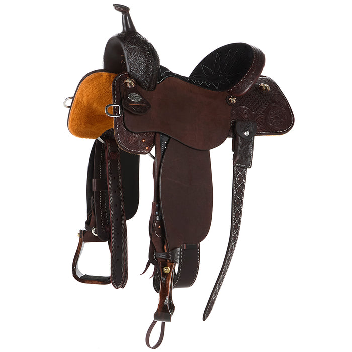 13.5in Chocolate 1/2 Breed Combo BTR Barrel Saddle
