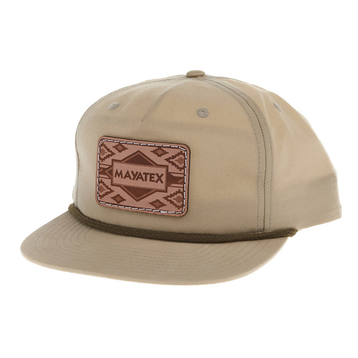 Sand Dune with Loden Rope Leather Patch Cap