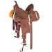 Youth Roughout Cream Buckstitch Barrel Saddle