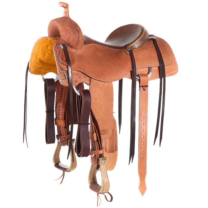 Roughout with Smooth Brown Seat BW Ranch Cutter