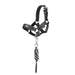 Toy Pony Leather Headcollar & Leadrope Black