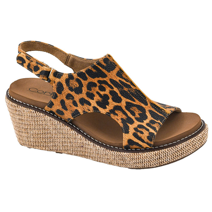 Women's Leopard Carly Wedge Sandal