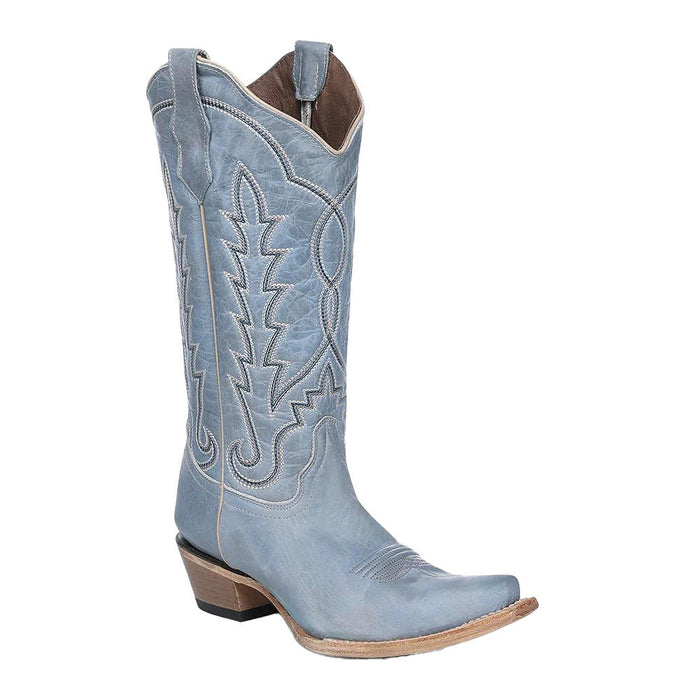 Women's Blue Vamp 13in Blue Top Boot