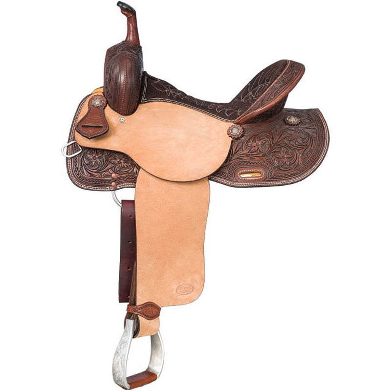 Dark Oil Austin 12in Youth Barrel Saddle