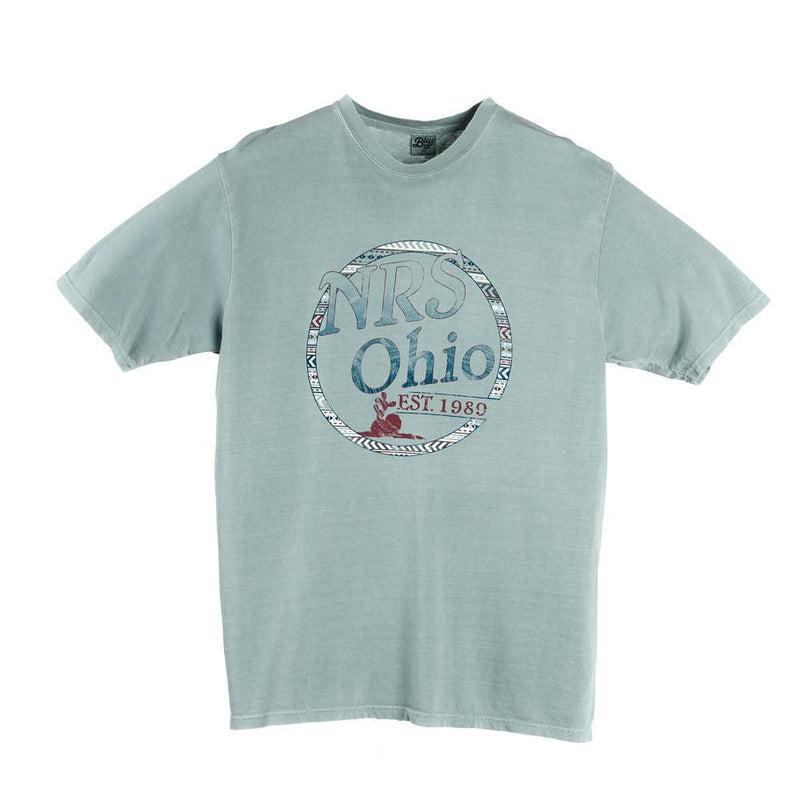 Ohio Pale Jade Aztec Border Logo Tee Shirt