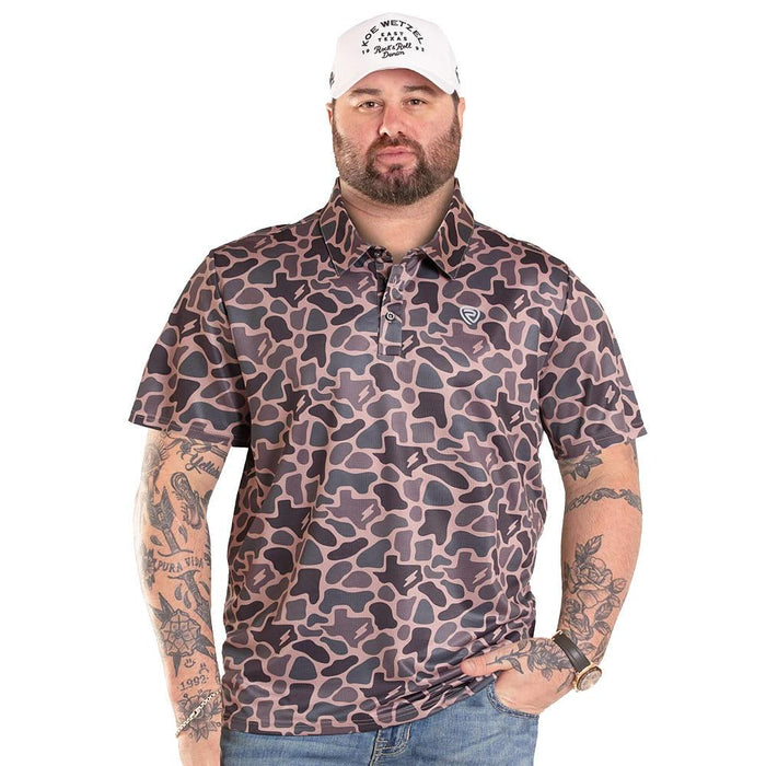Koe Wetzel Tan Camo Polo