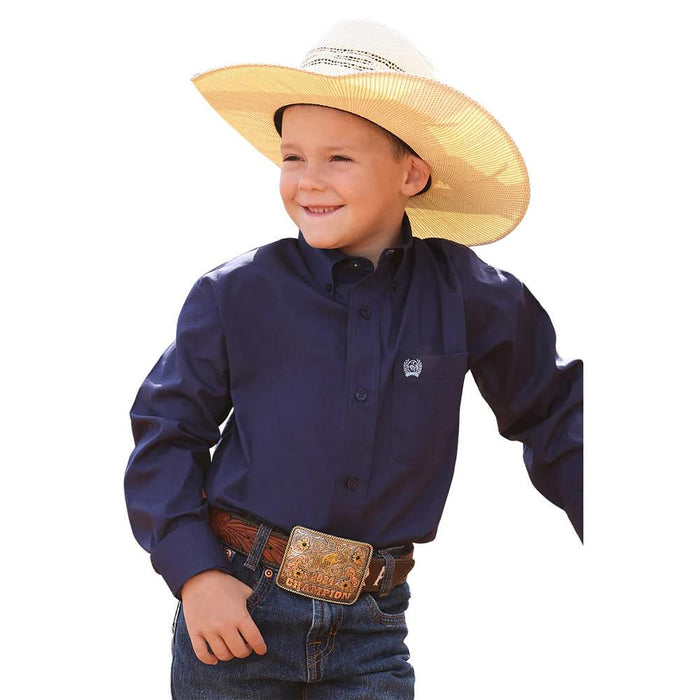 Boy's Solid Royal Shirt