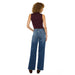 Women's Dark Wash High Rise Wide Leg Jean