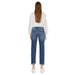 Women's Dark Wash Slim Boyfriend Fit Jean