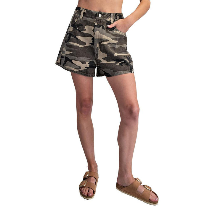 Women's Camo Print Shorts