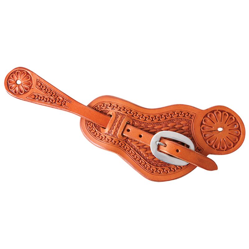 Natural Basket Stamp Martin Saddlery Spur Strap
