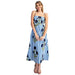 Women's Ocean Bloom Striped Maxi Dress