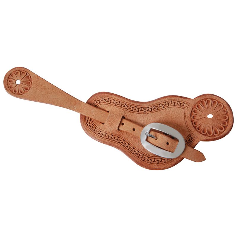 Martin Saddlery Mini Coarse BasketWeave Stamped Spur Straps