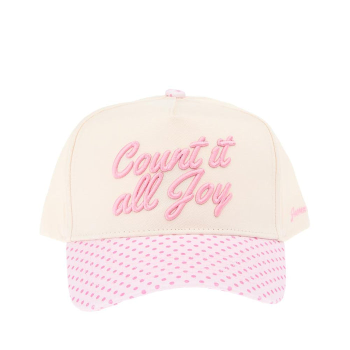 Pink Polka Dot Count It All Joy Cap