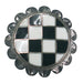 1.5in Black and White Checkered Screwback Concho