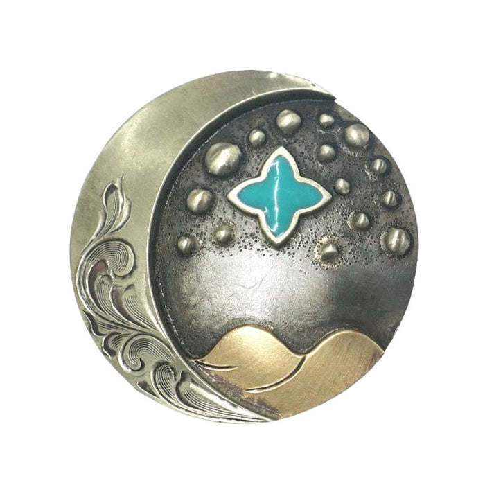 1.5in Desert Moon Screwback Concho