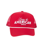 Women's Red Living The American Dream Cap