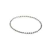 Handmade Twisted Sterling Silver Bangle