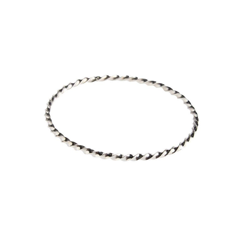 Handmade Twisted Sterling Silver Bangle