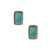 Sterling & Turquoise Rectangle Post Earrings