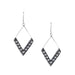 Sterling Dot Diamond Earrings