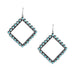 Sterling & Turquoise Diamond Earrings