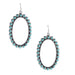 Sterling & Turquoise Oval Earrings