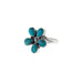 Sterling Turquoise Flower Ring
