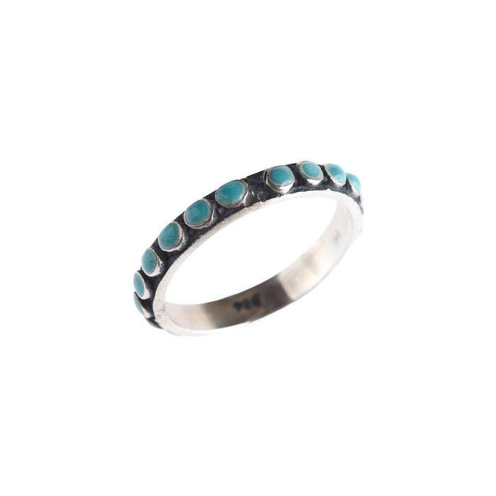 Sterling Turquoise Stacker Ring