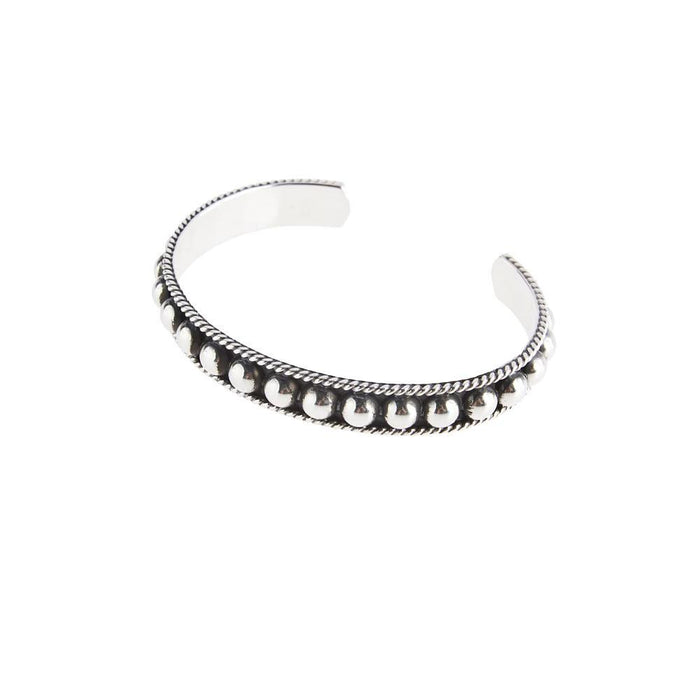 Sterling Dot Detail Cuff