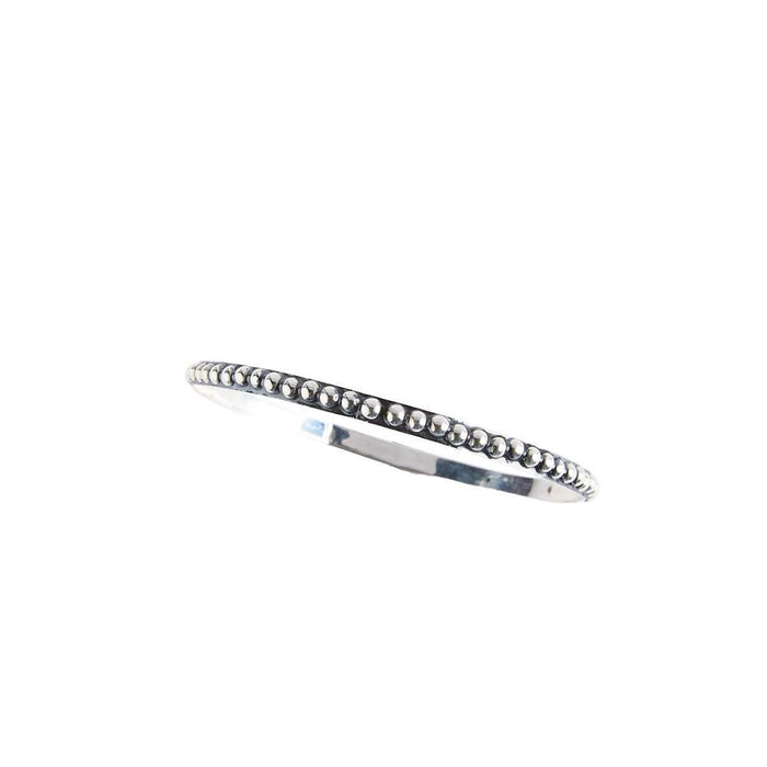 Sterling Thin Dot Bangle