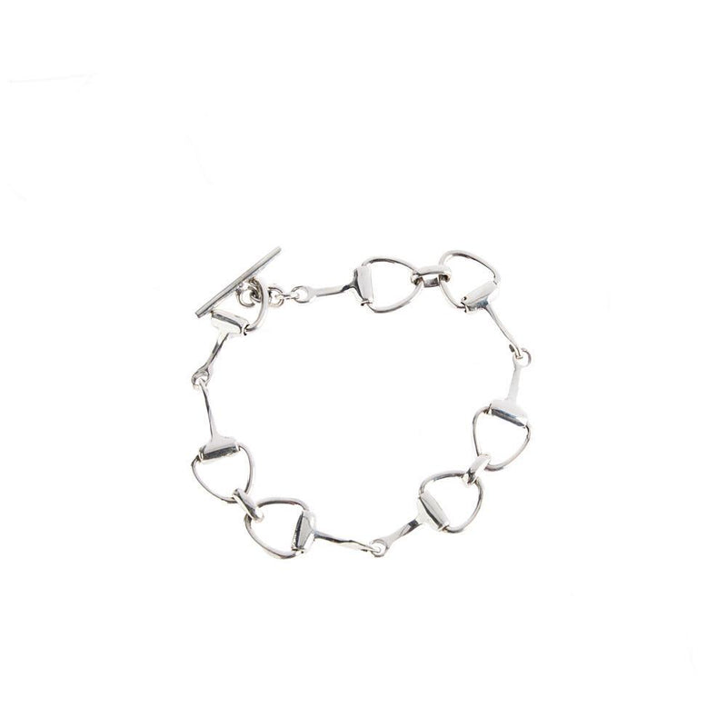 Sterling Snaffle Bit Link Bracelet