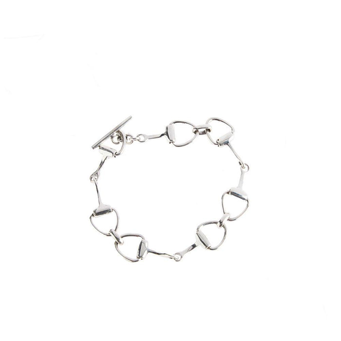 Sterling Snaffle Bit Link Bracelet