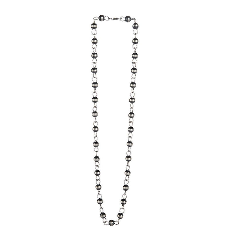 Sterling Chain and Navajo Pearl Necklace