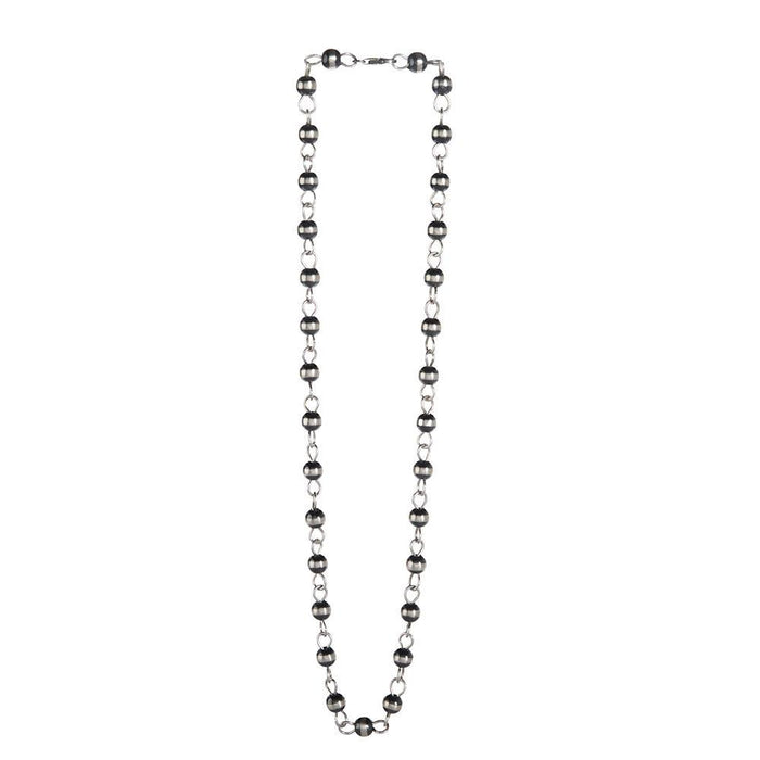 Sterling Chain and Navajo Pearl Necklace