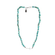 Tiny Cross Turquoise Chip Bracelet