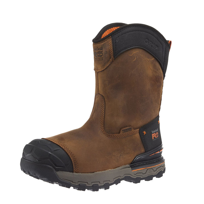 Men's Boondock Ultralight Waterproof 8in Brown Comp Toe Work Boot