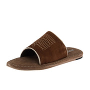 Women's Tan Suede With Toe Bug Sandal