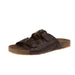 Women's Desiree Brown Tooled Two Buckle Sandal