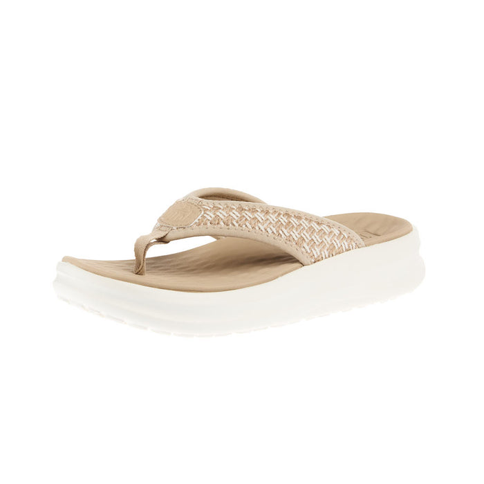 Women's Irish Cream and White Tide Flip Flop