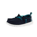 Kid's Wally Mini Ripstop Navy and Multi Casual Shoe