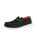 Kid's Wally Dinoworld Black and Neon Multi Casual Shoe