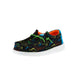 Toddler's Wally Dinoworld Black and Neon Multi Casual Shoe
