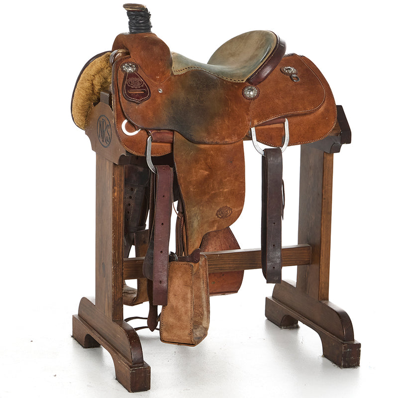 Used 13.5in Roughout Padded Seat Team Roper