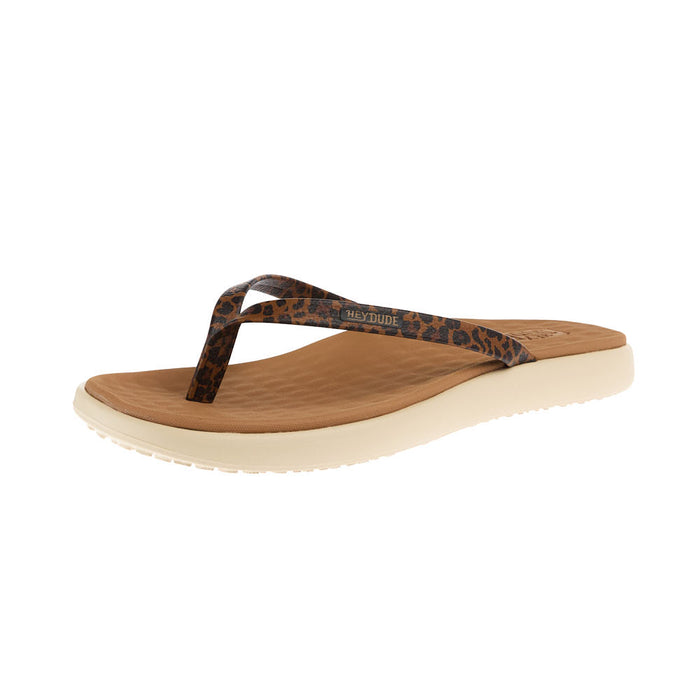 Women's Tan Leopard Maui Breez Flip Flop