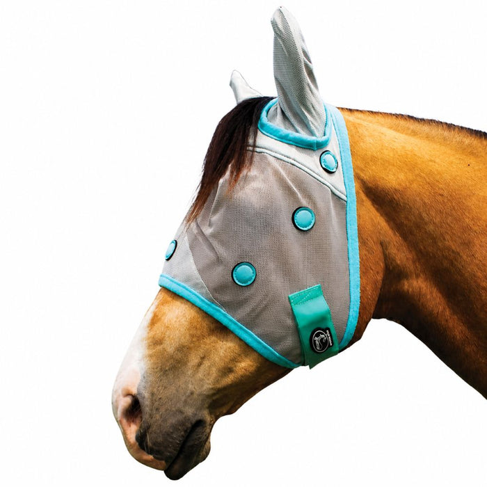 Grey Magnetic Fly Mask